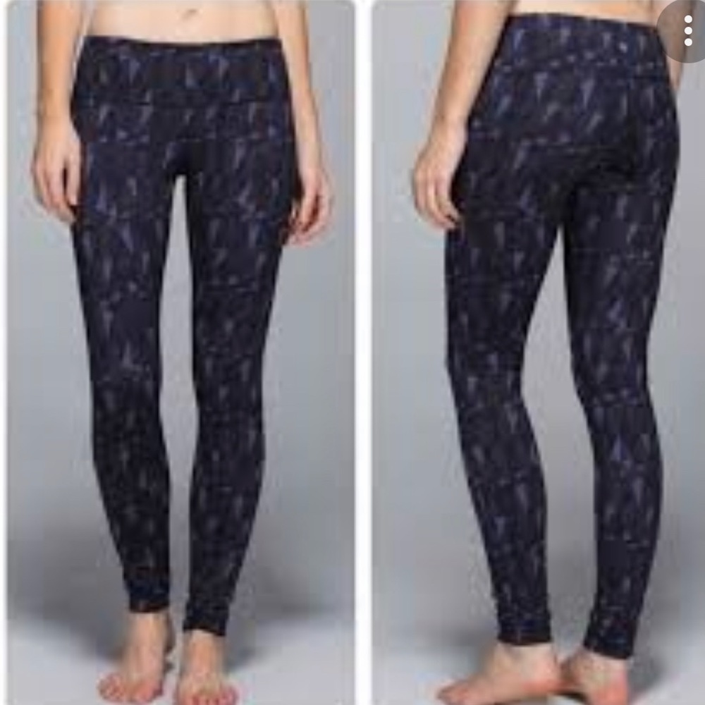 Lululemon Wunder Under Pant Full-On Luon Stained Glass Sz6